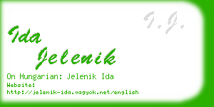 ida jelenik business card